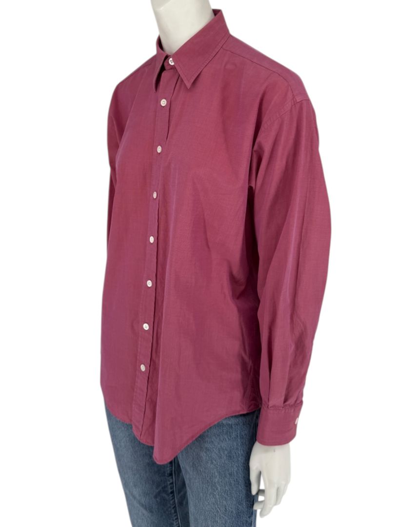 Craig Taylor Raspberry Pink 100% Cotton Button-Front Shirt – Size M