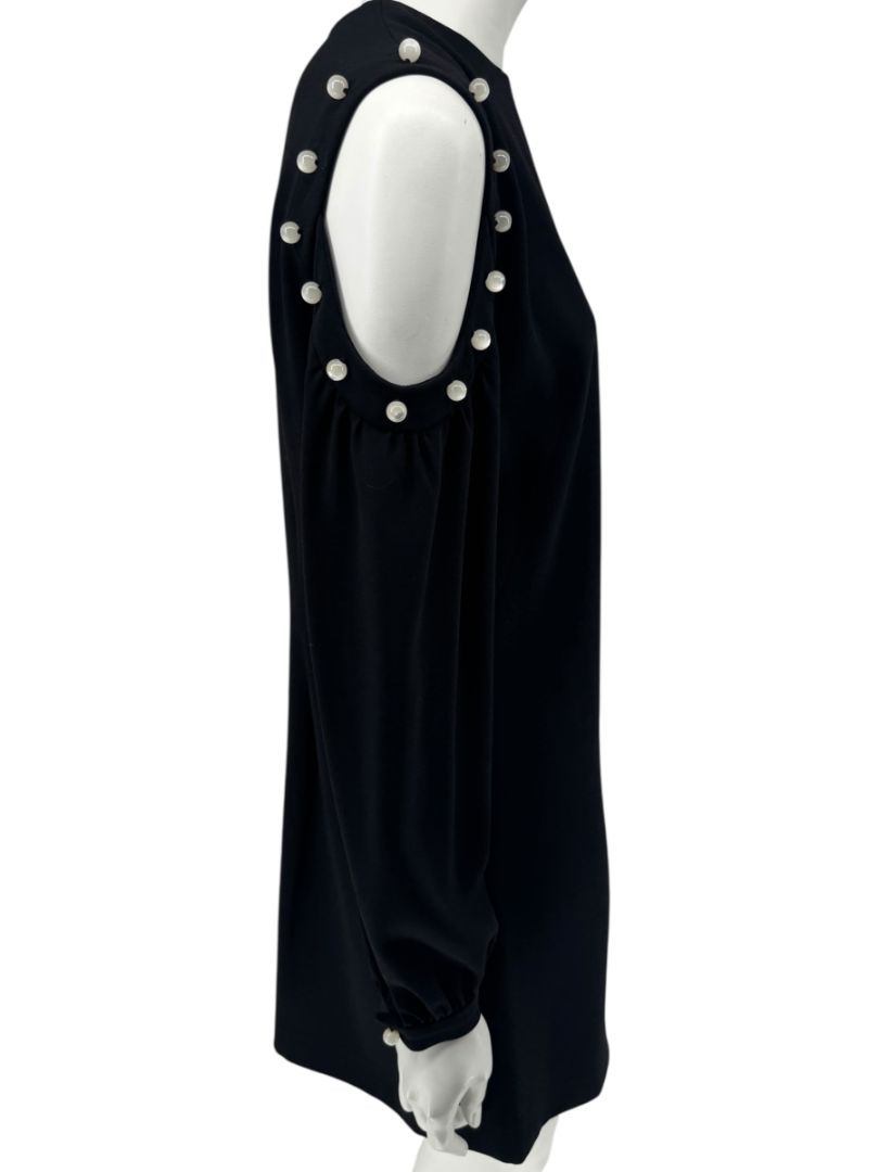 Pamella Roland Embellished Knit Sheath Dress - Large