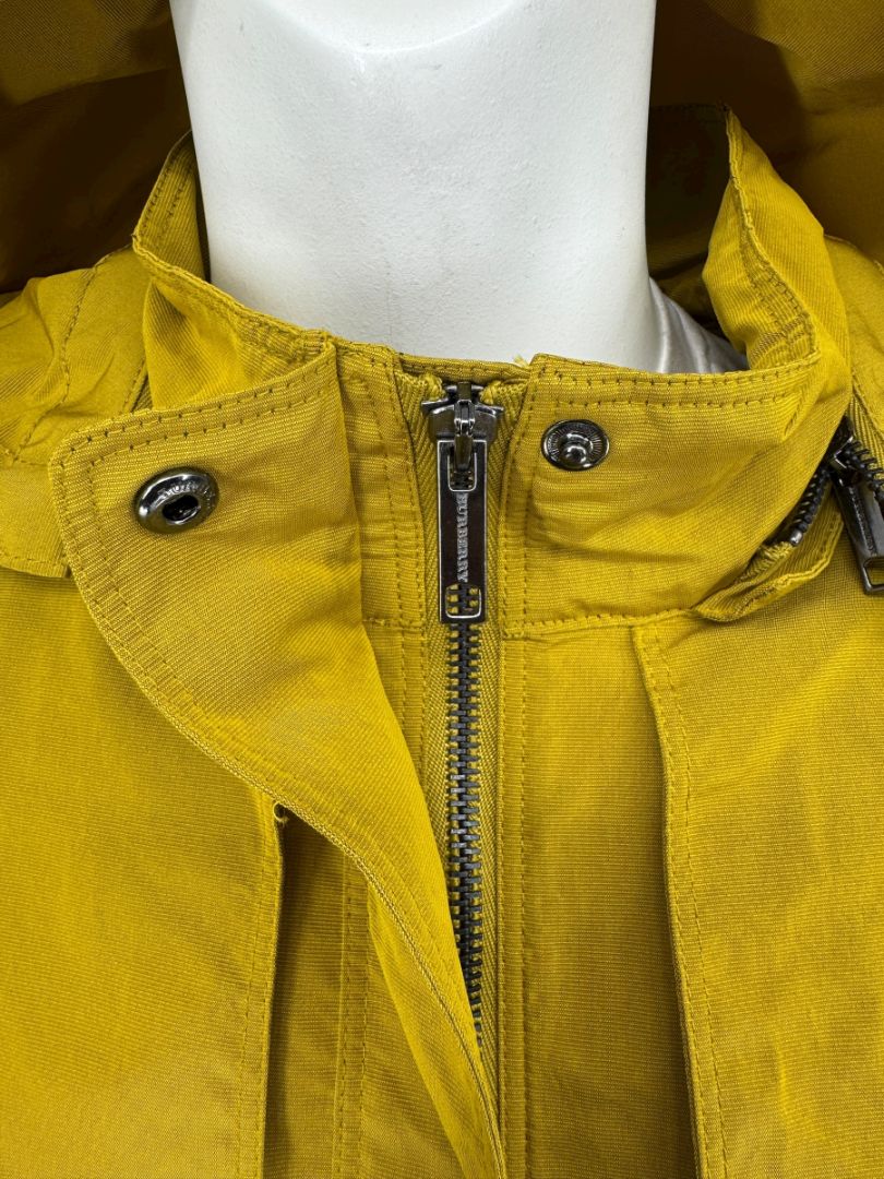 Burberry London Mustard Yellow Hooded Utility Jacket – Size L