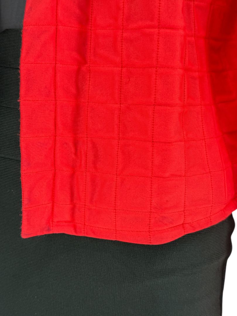 Chanel Red Quilted Identification Jacket – Size 42