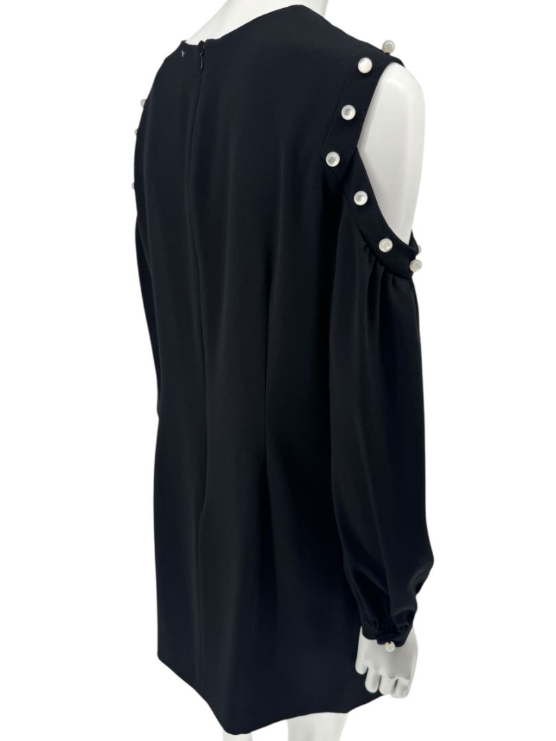 Pamella Roland Embellished Knit Sheath Dress - Large
