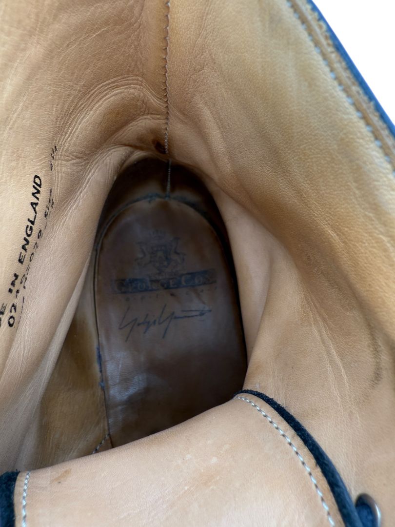 George Cox x Yohji Yamamoto Black Leather Brogue Boots – Size 6.5 Men’s