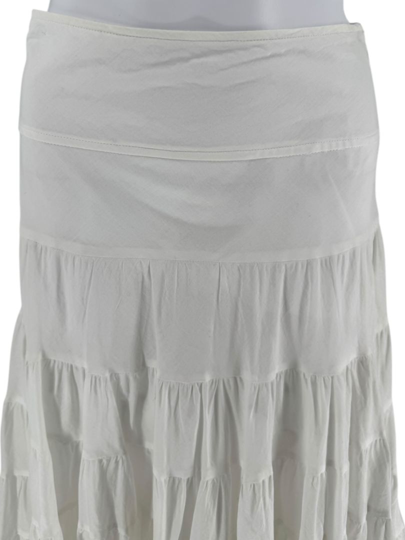 Pauw Amsterdam White Tiered Maxi Skirt – Size 3