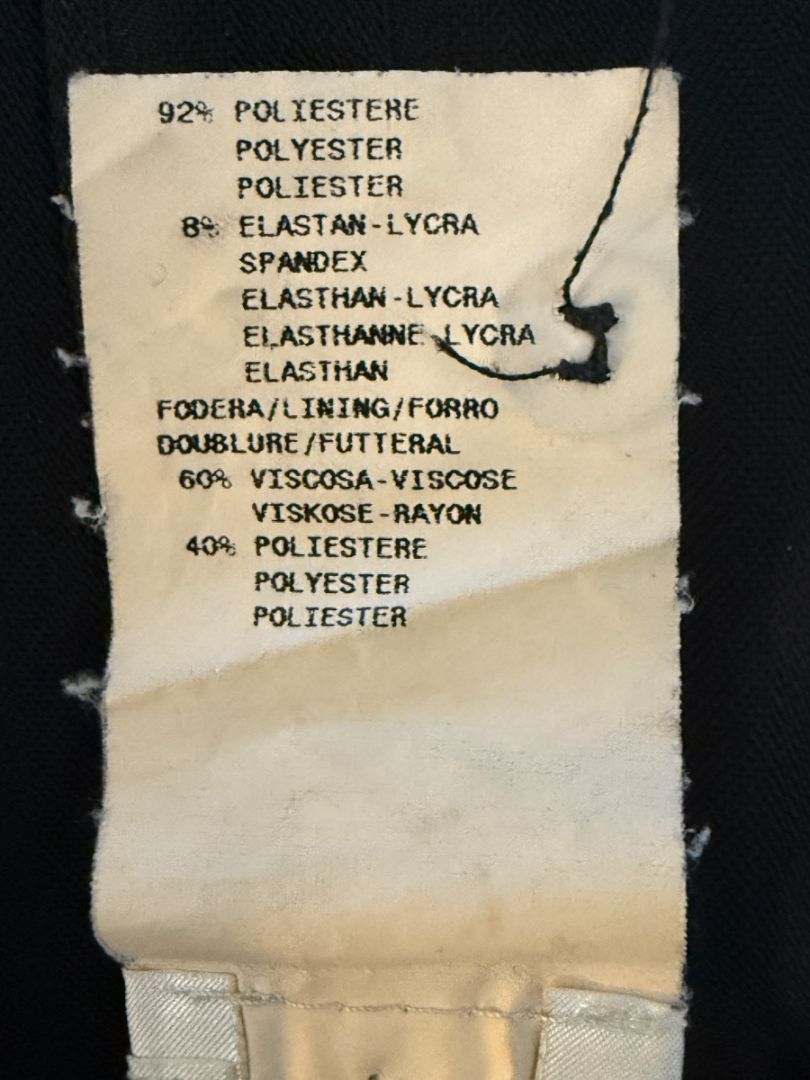 Armani Collezioni Charcoal Pinstripe Flounce-Hem Skirt – Size 12 (IT 48)