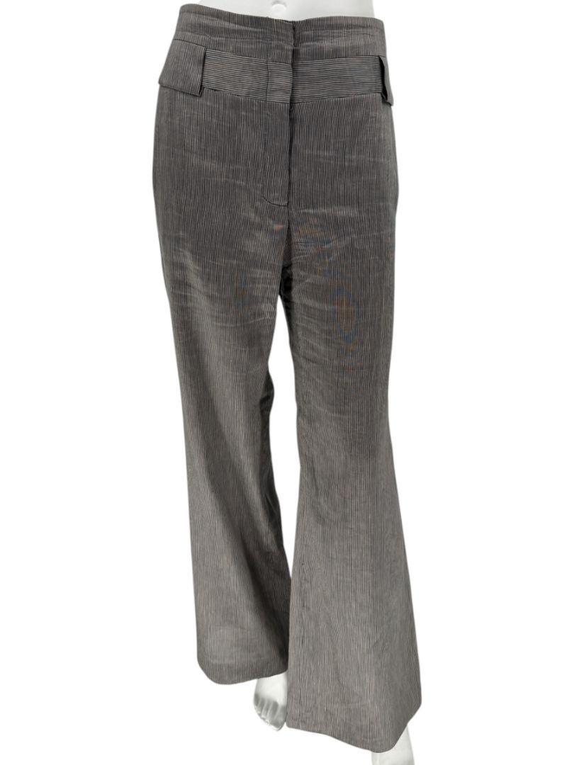 M. Siamo Women’s Striped Linen-Silk Blend Two-Piece Suit – Size 12