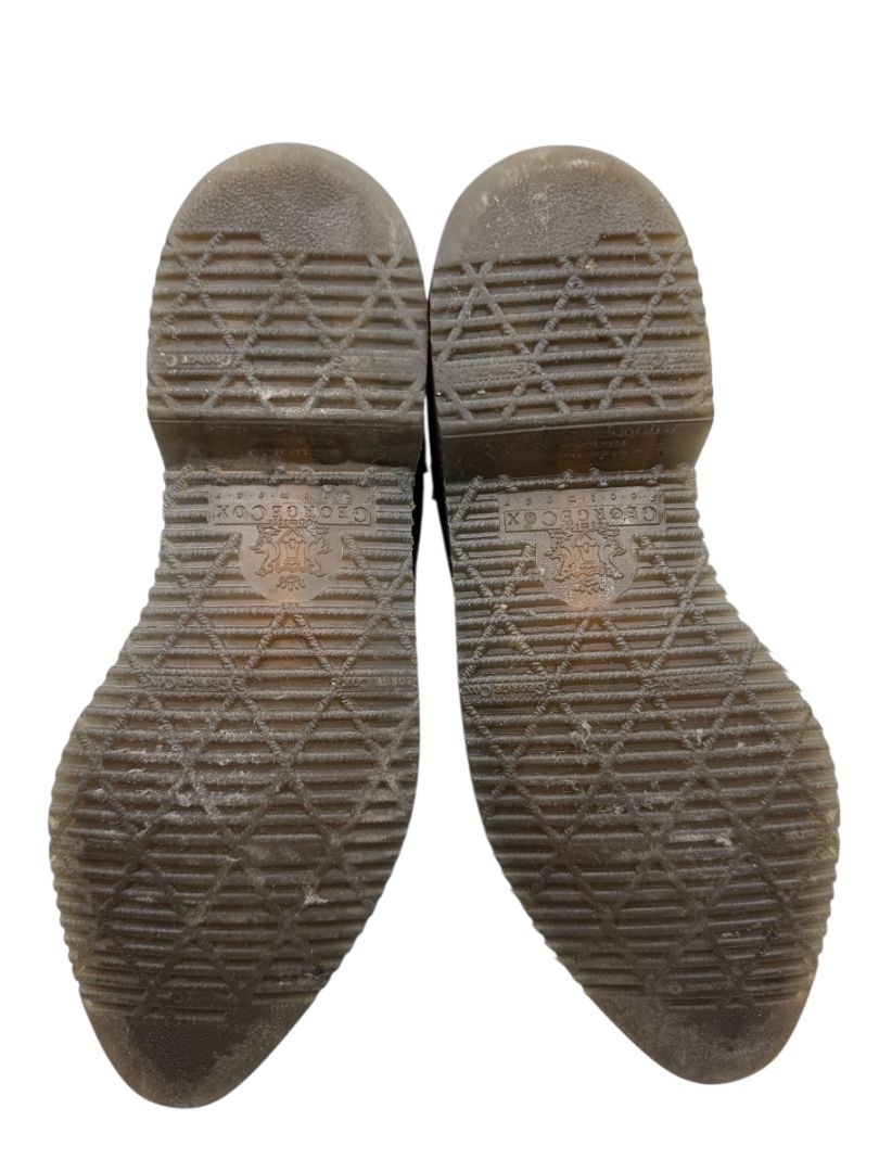 George Cox x Yohji Yamamoto Black Leather Brogue Boots – Size 6.5 Men’s