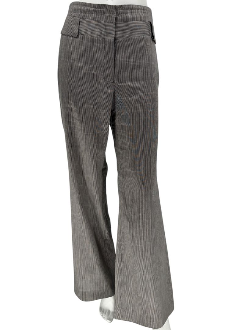 M. Siamo Women’s Striped Linen-Silk Blend Two-Piece Suit – Size 12