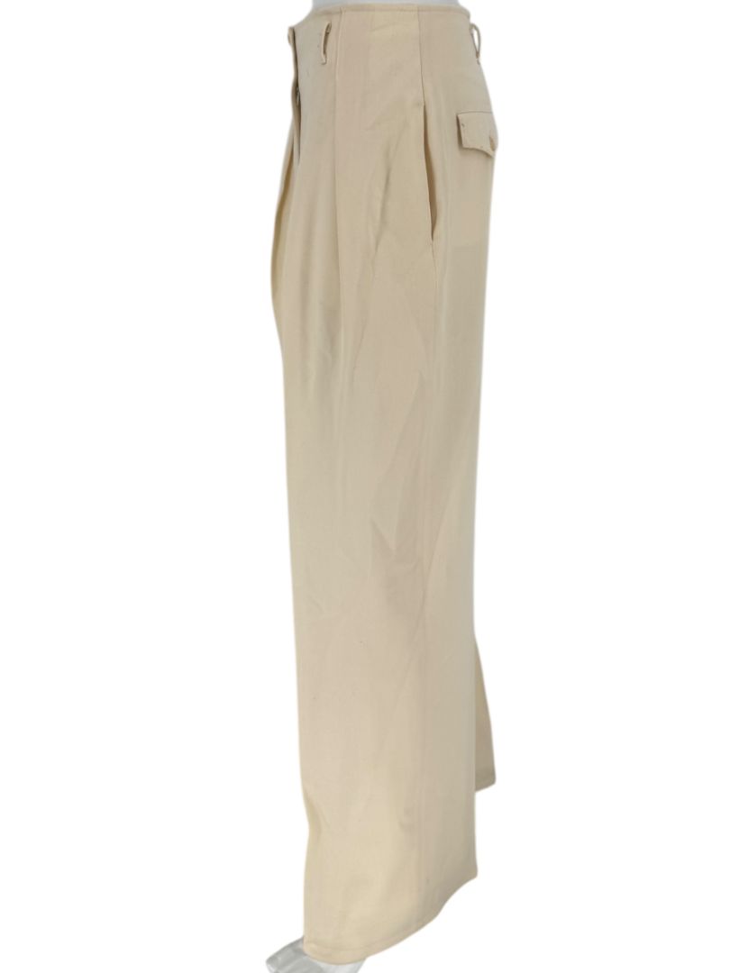 Ron Leal Cream Wool Pantsuit – Size 12