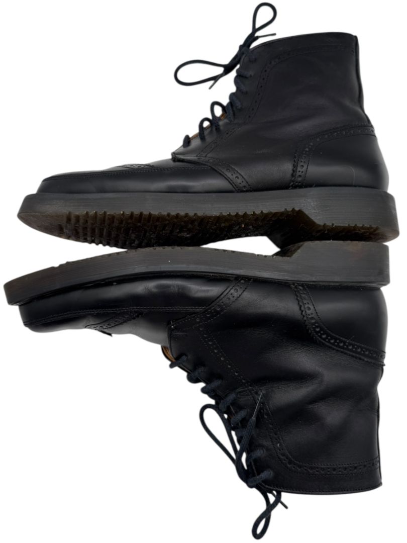 George Cox x Yohji Yamamoto Black Leather Brogue Boots – Size 6.5 Men’s