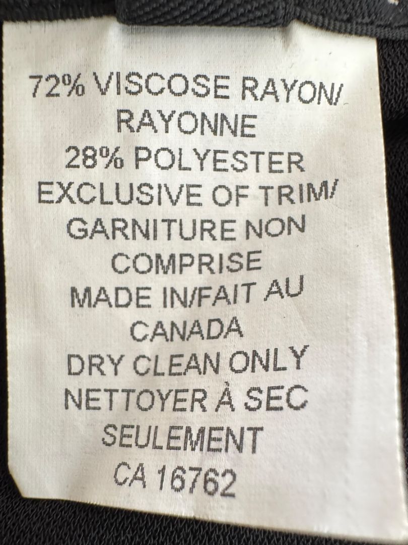 Lida Baday Black Sleeveless Midi Dress with Lace Trim – Size M