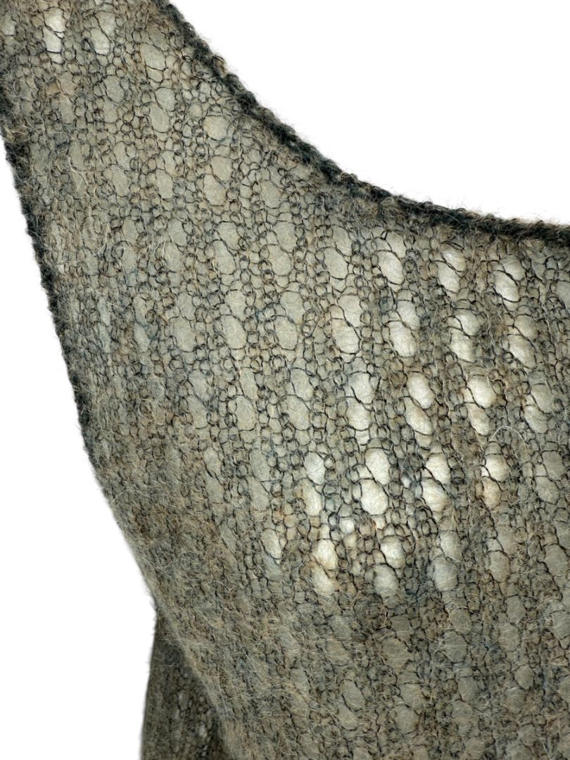 Linda Allard Ellen Tracy “Sage” Mohair Blend Open-Knit Tank – Size XL