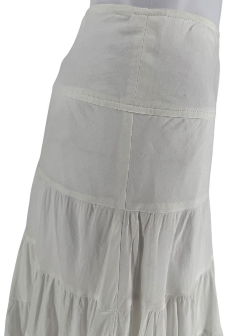 Pauw Amsterdam White Tiered Maxi Skirt – Size 3