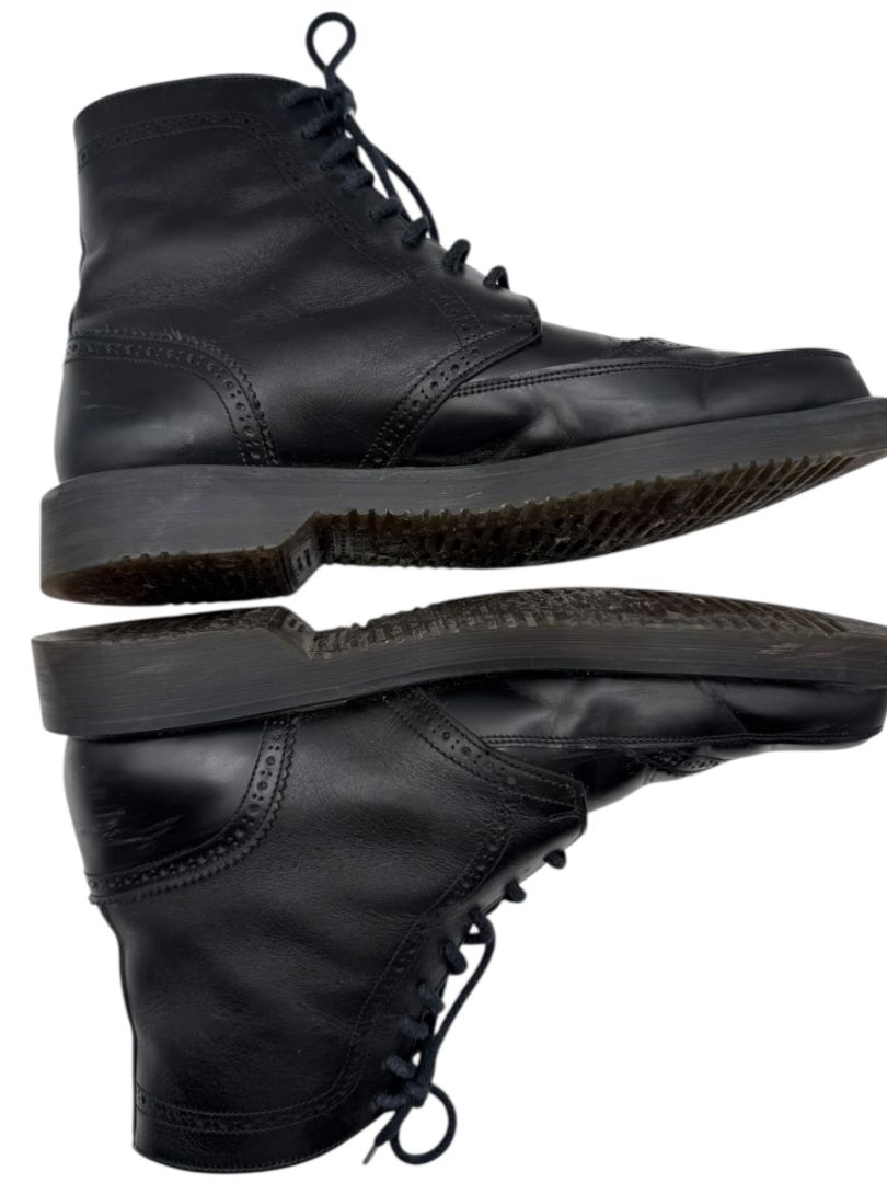 George Cox x Yohji Yamamoto Black Leather Brogue Boots – Size 6.5 Men’s