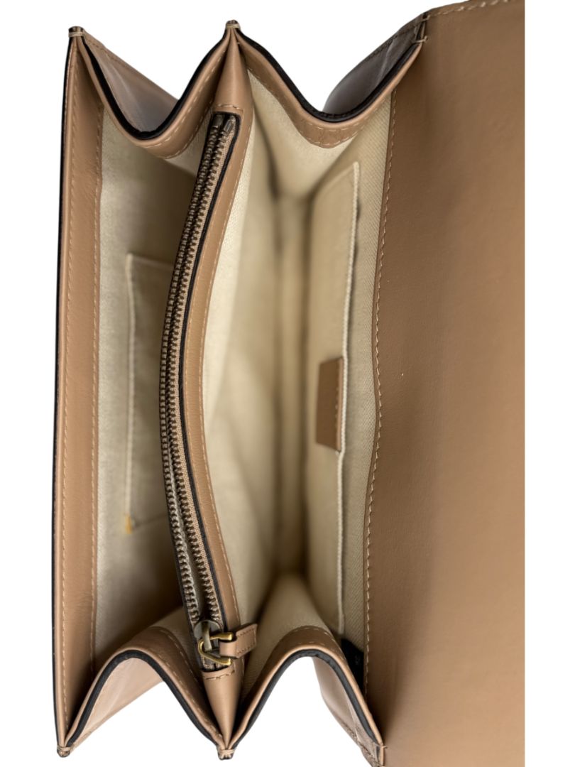 Gucci Beige/Red/Green Leather Dionysus Medium Top Handle