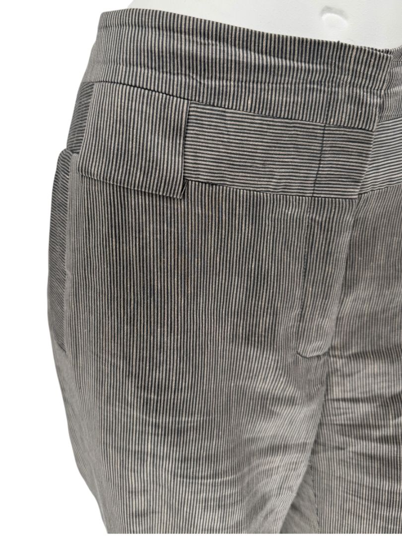 M. Siamo Women’s Striped Linen-Silk Blend Two-Piece Suit – Size 12