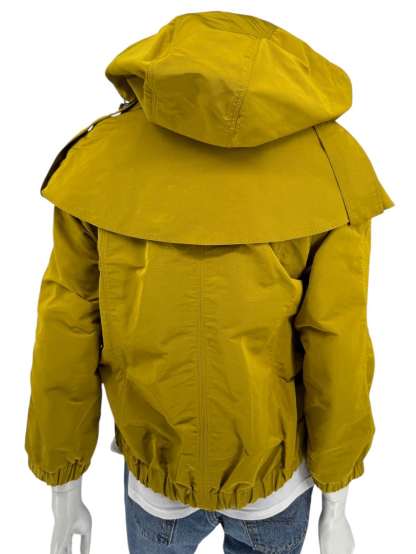 Burberry London Mustard Yellow Hooded Utility Jacket – Size L