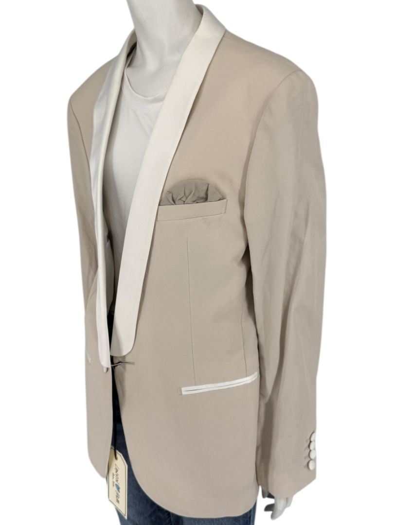 Lanvin ♥ H&M Men’s Beige Tuxedo Blazer – Limited Edition – EU 52/US 42R
