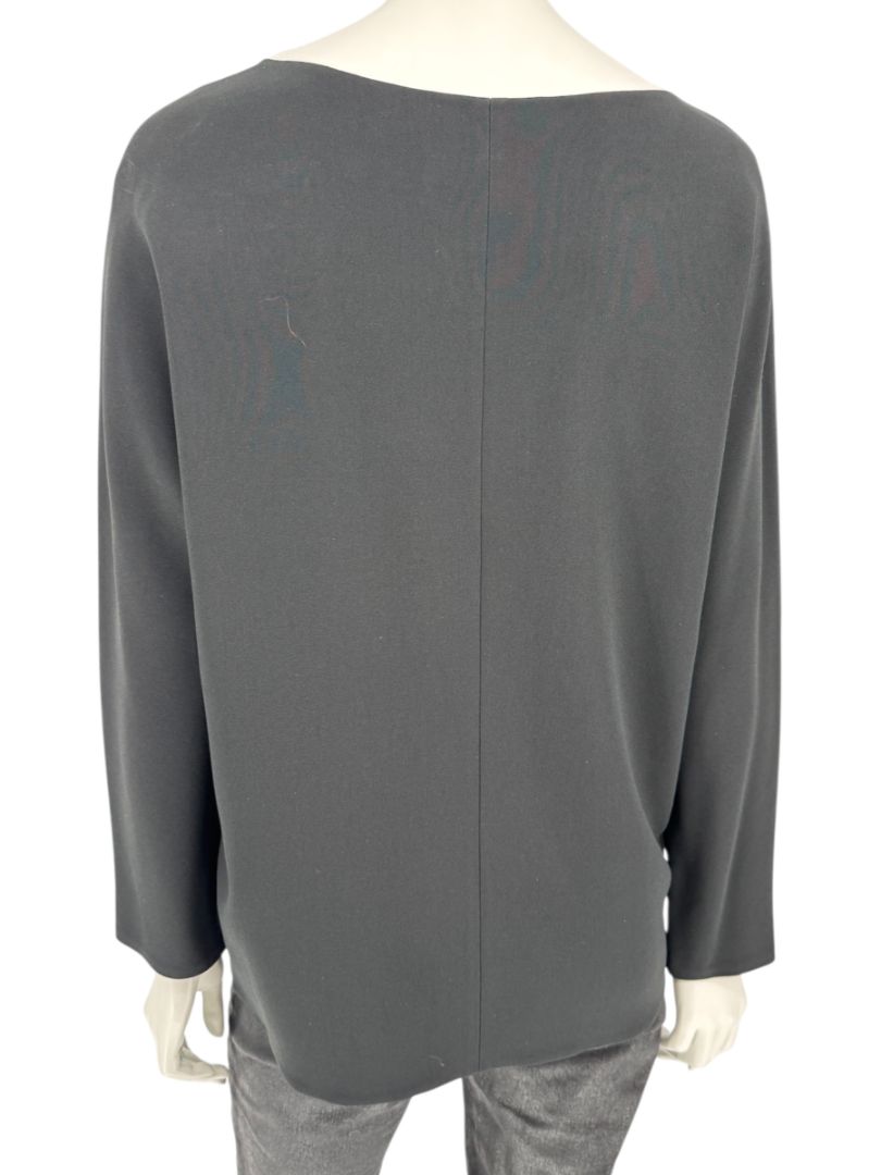 The Row Black Long Sleeve Minimalist Top – Size S