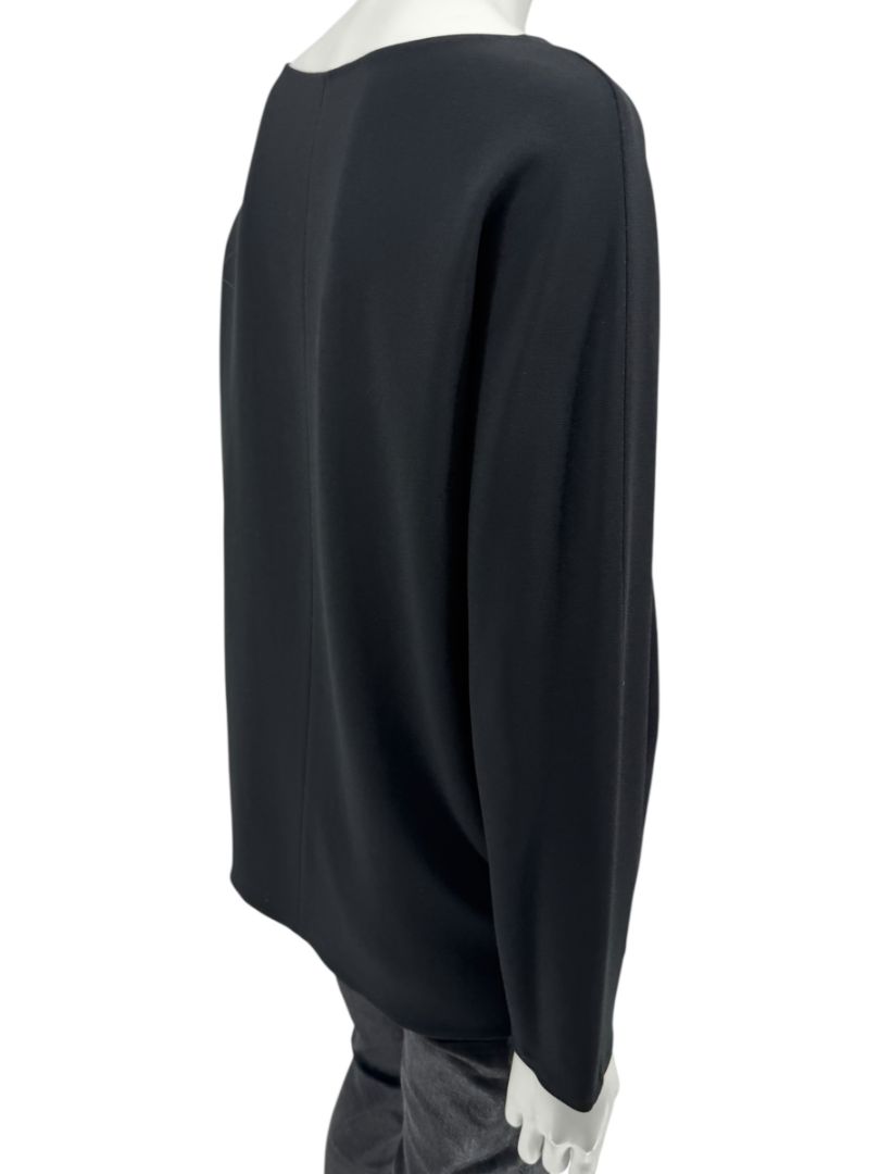 The Row Black Long Sleeve Minimalist Top – Size S