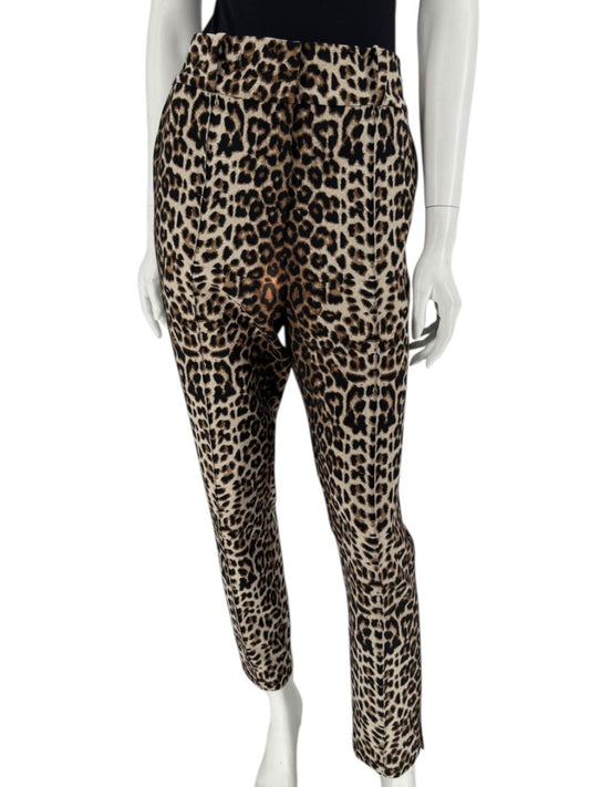 Veronica Beard Leopard Print Stretch Ankle Pants – Size 12