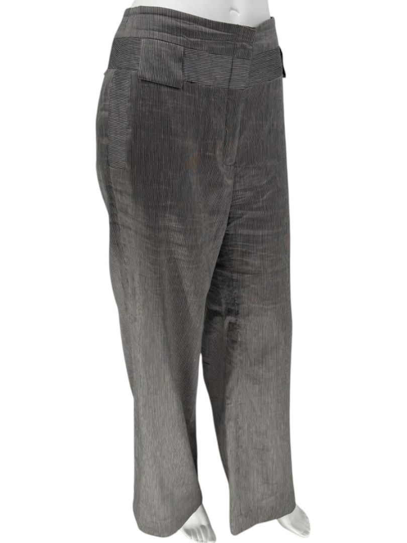 M. Siamo Women’s Striped Linen-Silk Blend Two-Piece Suit – Size 12