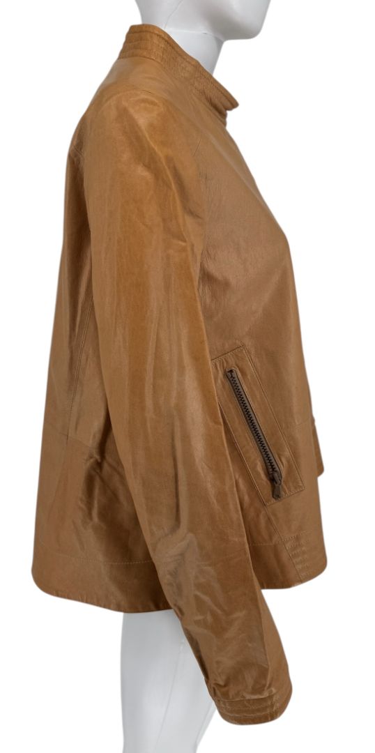Brand New Brunello Cucinelli Leather Moto Jacket – Size 44