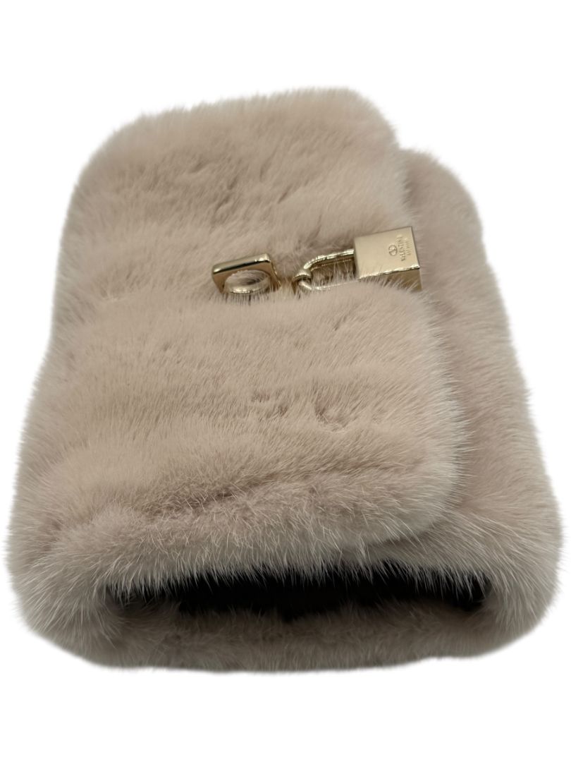 Valentino Mink Turnlock Flap Bag - Pink