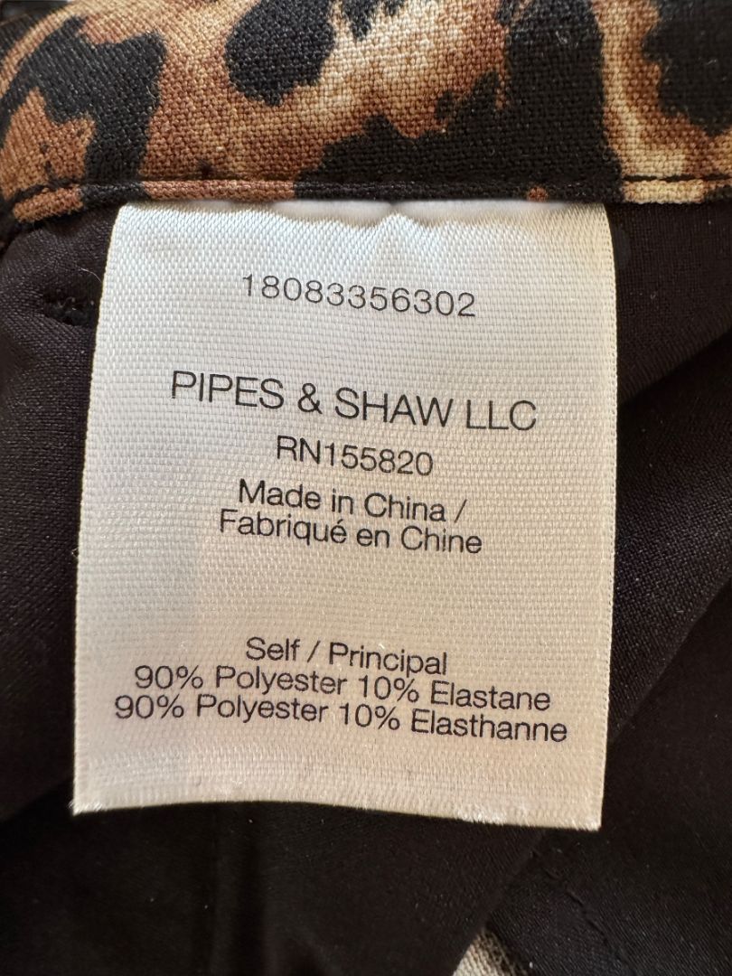 Veronica Beard Leopard Print Stretch Ankle Pants – Size 12