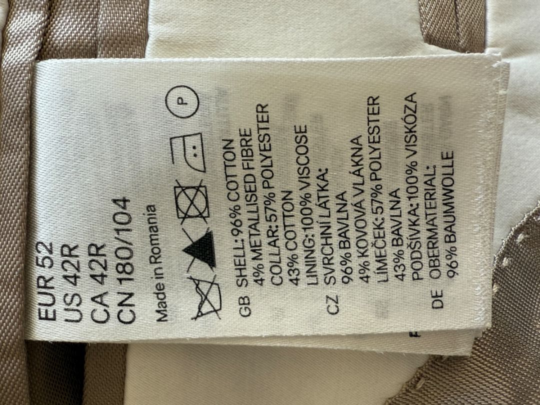 Lanvin ♥ H&M Men’s Beige Tuxedo Blazer – Limited Edition – EU 52/US 42R