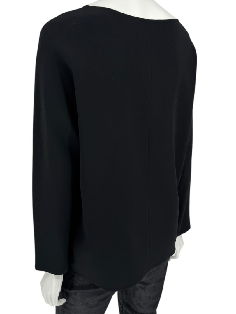 The Row Black Long Sleeve Minimalist Top – Size S