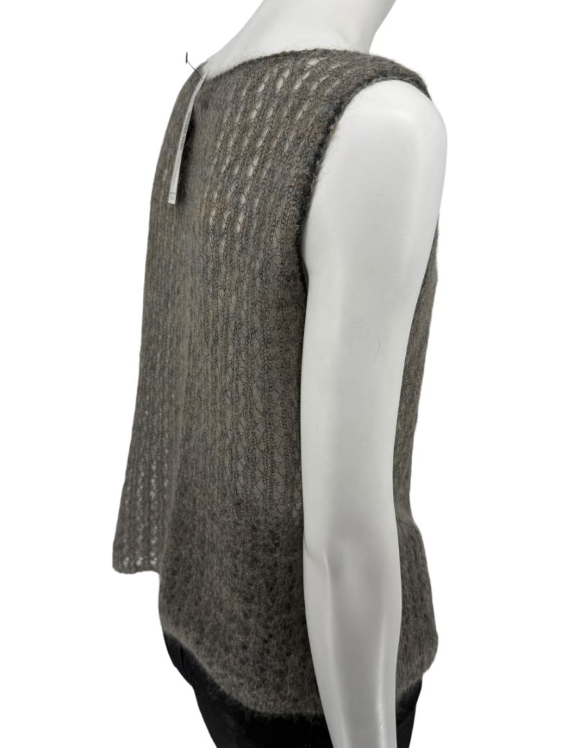 Linda Allard Ellen Tracy “Sage” Mohair Blend Open-Knit Tank – Size XL