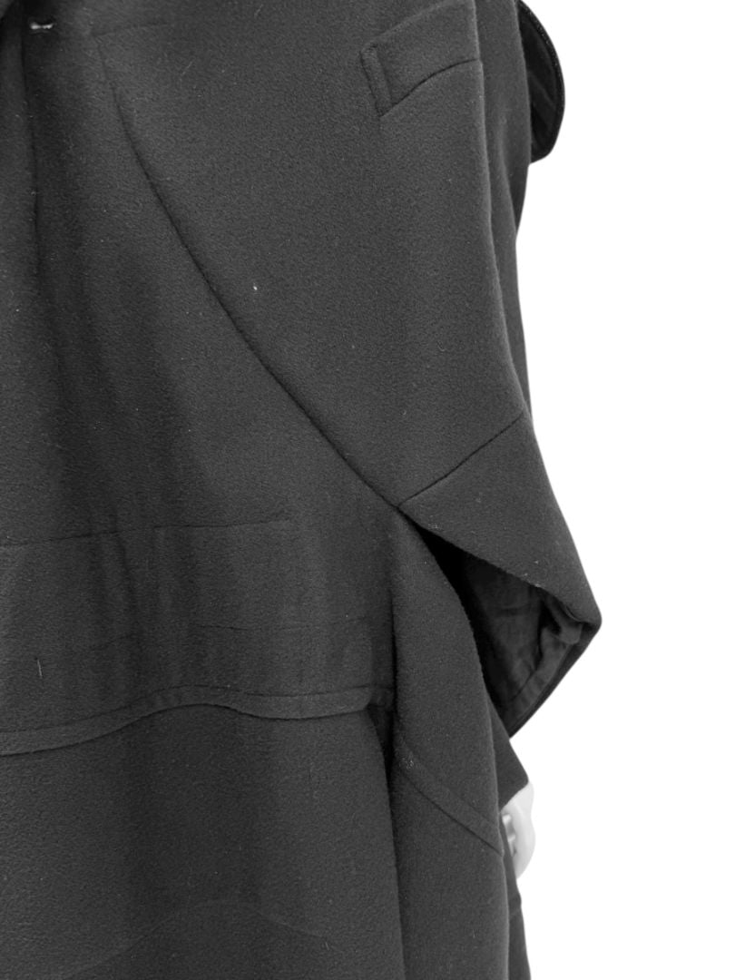 Comme des Garçons Black Wool Sculptural Coat – Fall 2009 – Size S