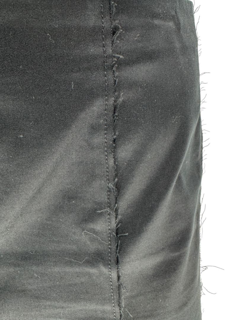 Akris Punto Black Cotton-Stretch Paneled A-Line Skirt –Size: US 12 (F 44 / D 42)