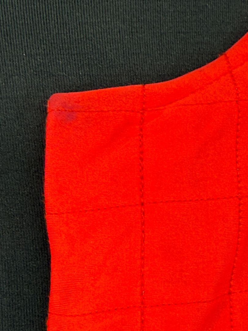 Chanel Red Quilted Identification Jacket – Size 42