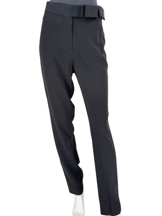 Lanvin Black Grosgrain-Waistband Tuxedo Pants – Size 44