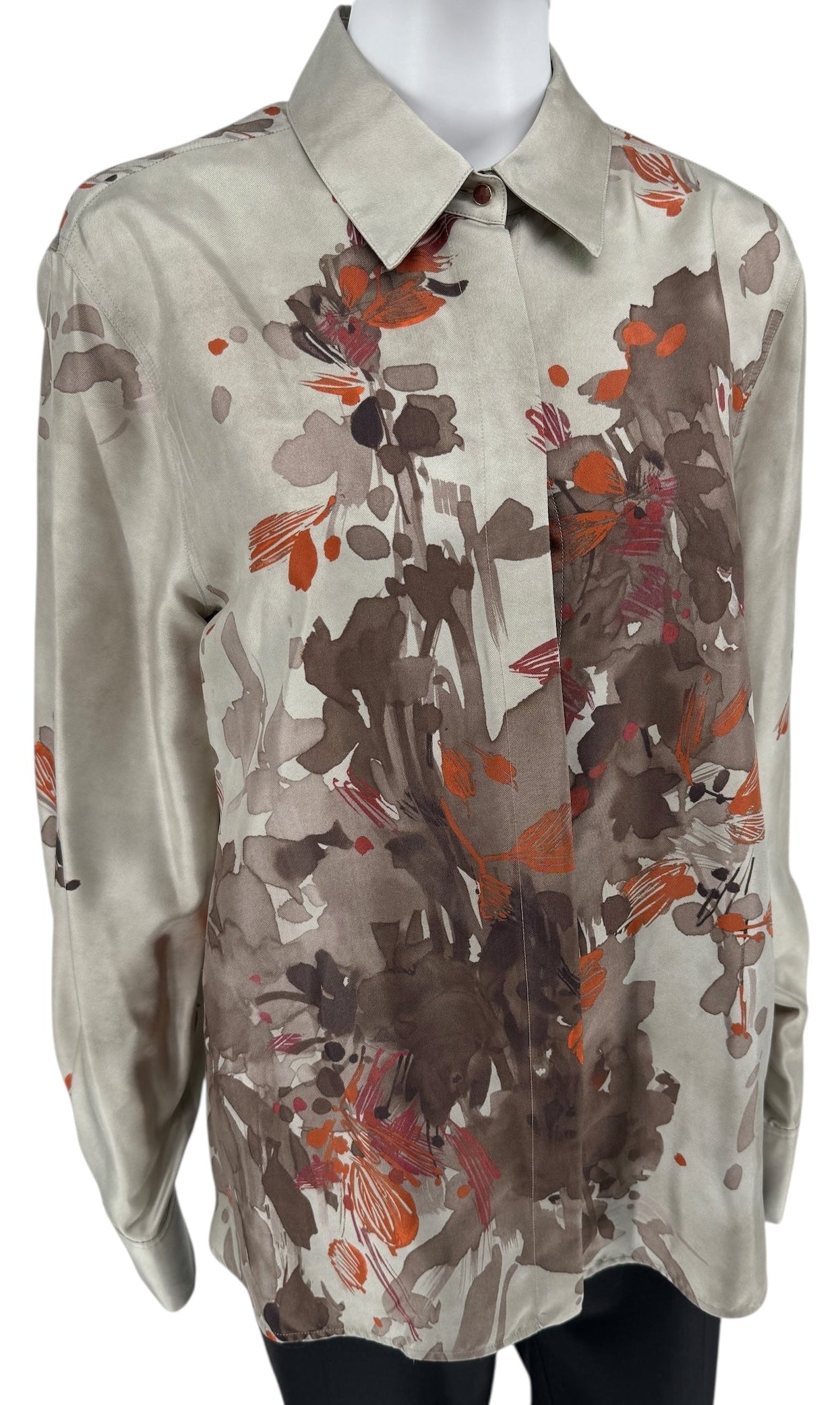Agnona Printed Silk Shirt – Size 44 (IT)
