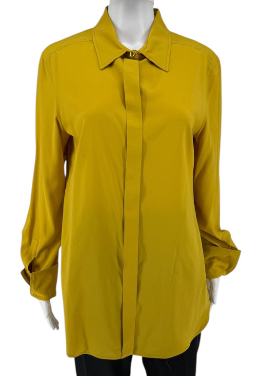 Sportmax Mustard Button-Up Shirt – Size IT 44 / US 8