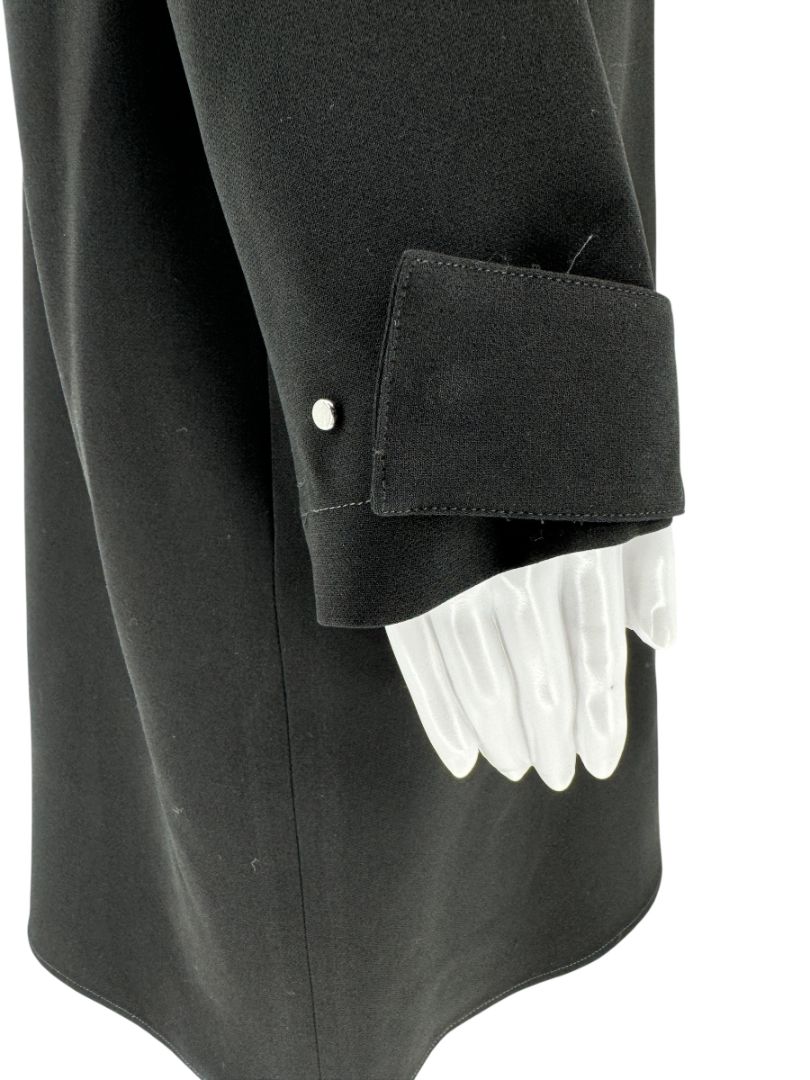 Lafayette 148 New York Black Long Sleeve Shirt Dress – Size M