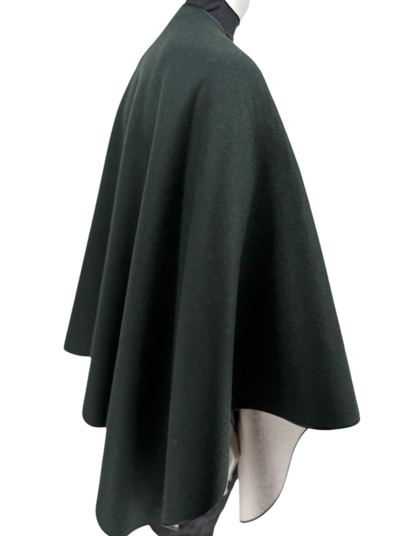 Pamella Roland Forest Green Wool Cape – O/S