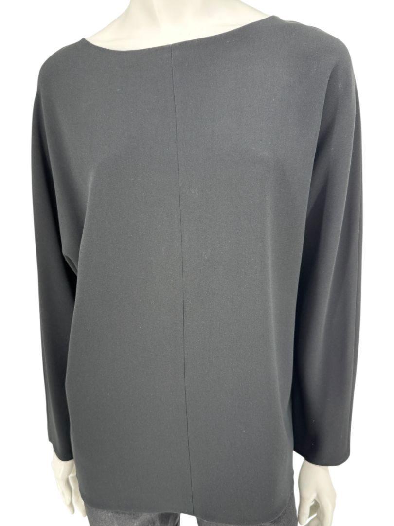 The Row Black Long Sleeve Minimalist Top – Size S