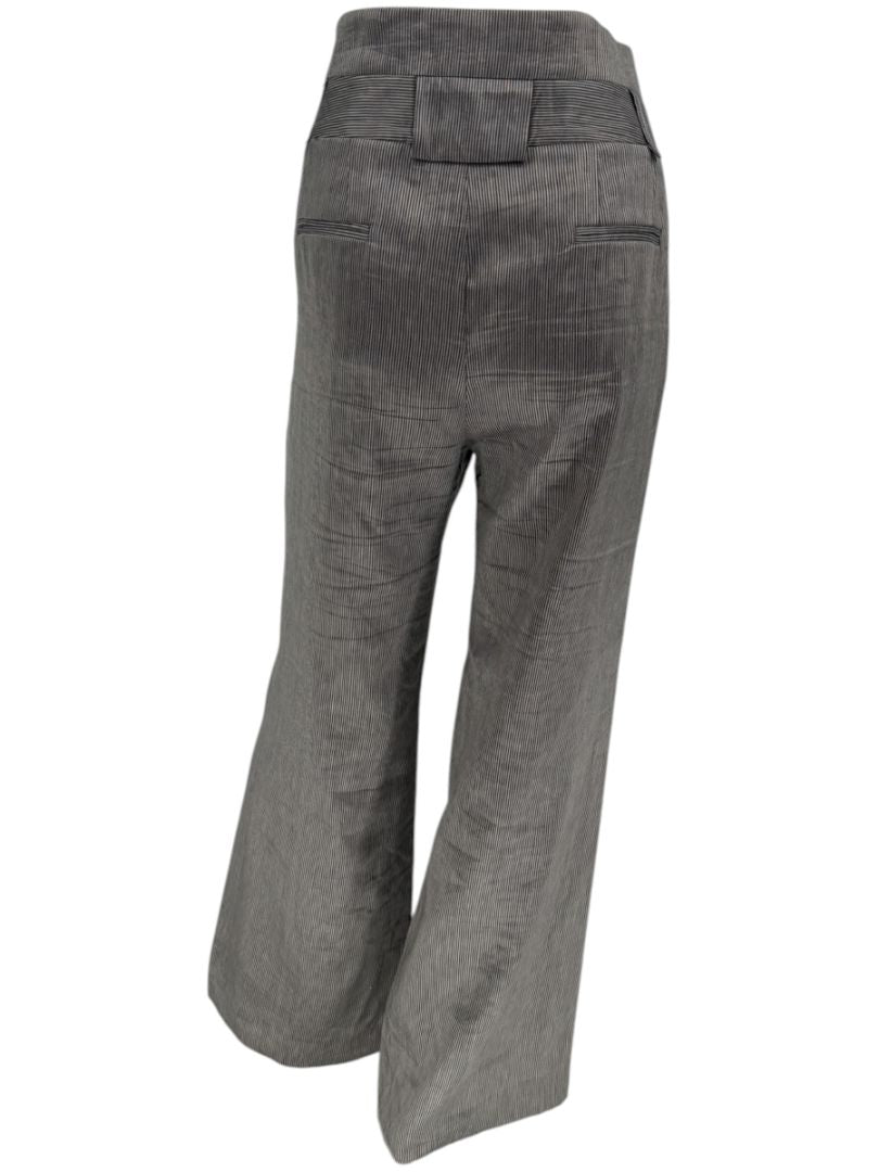 M. Siamo Women’s Striped Linen-Silk Blend Two-Piece Suit – Size 12