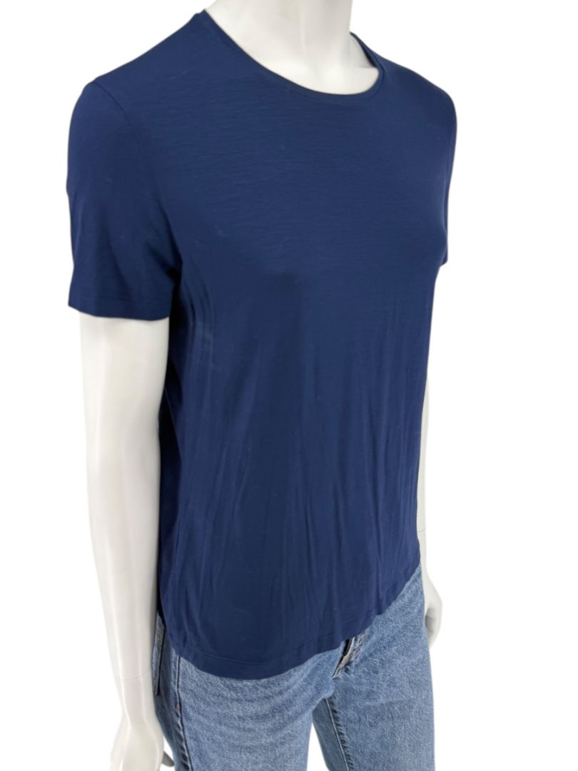 Akris Punto Navy Blue Stretch Modal T-Shirt – Size L