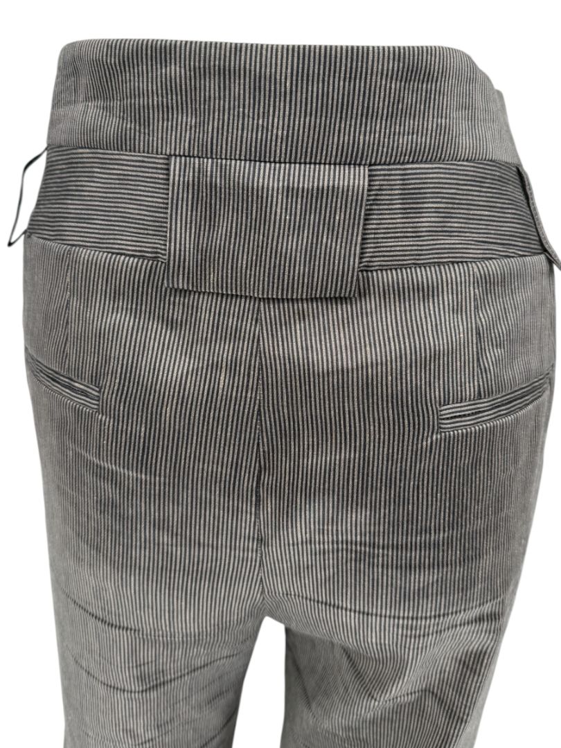 M. Siamo Women’s Striped Linen-Silk Blend Two-Piece Suit – Size 12