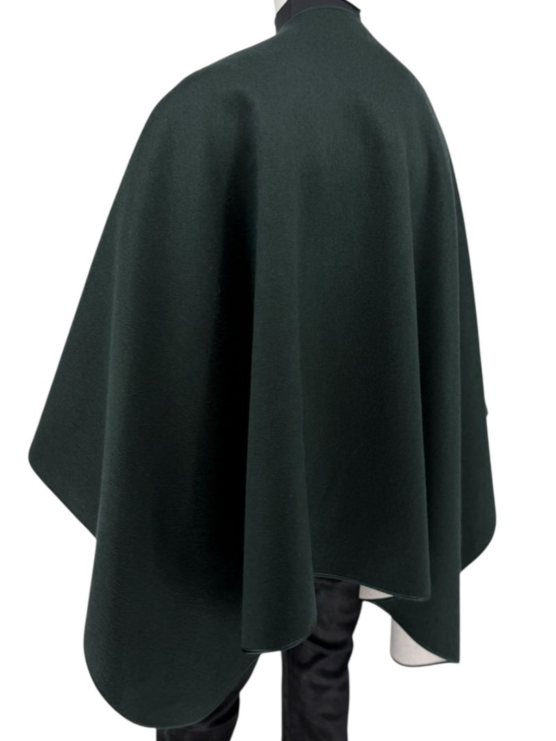 Pamella Roland Forest Green Wool Cape – O/S
