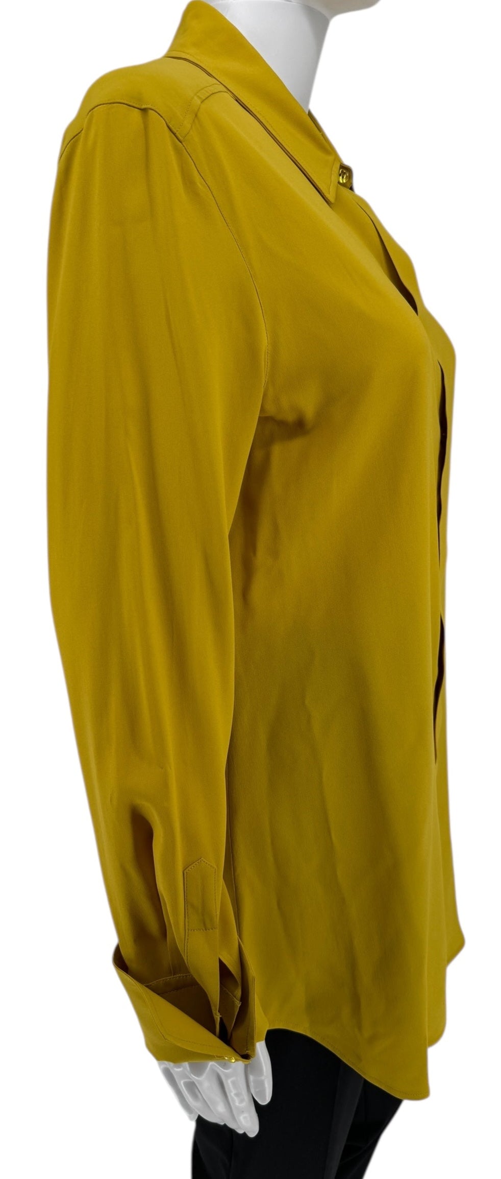 Sportmax Mustard Button-Up Shirt – Size IT 44 / US 8