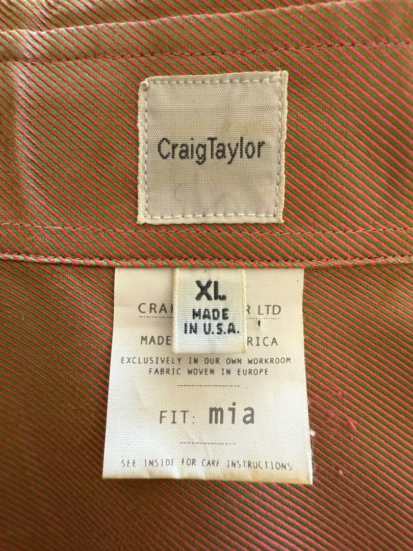 Craig Taylor Copper-Toned Long-Sleeve Button-Down Shirt – Size XL