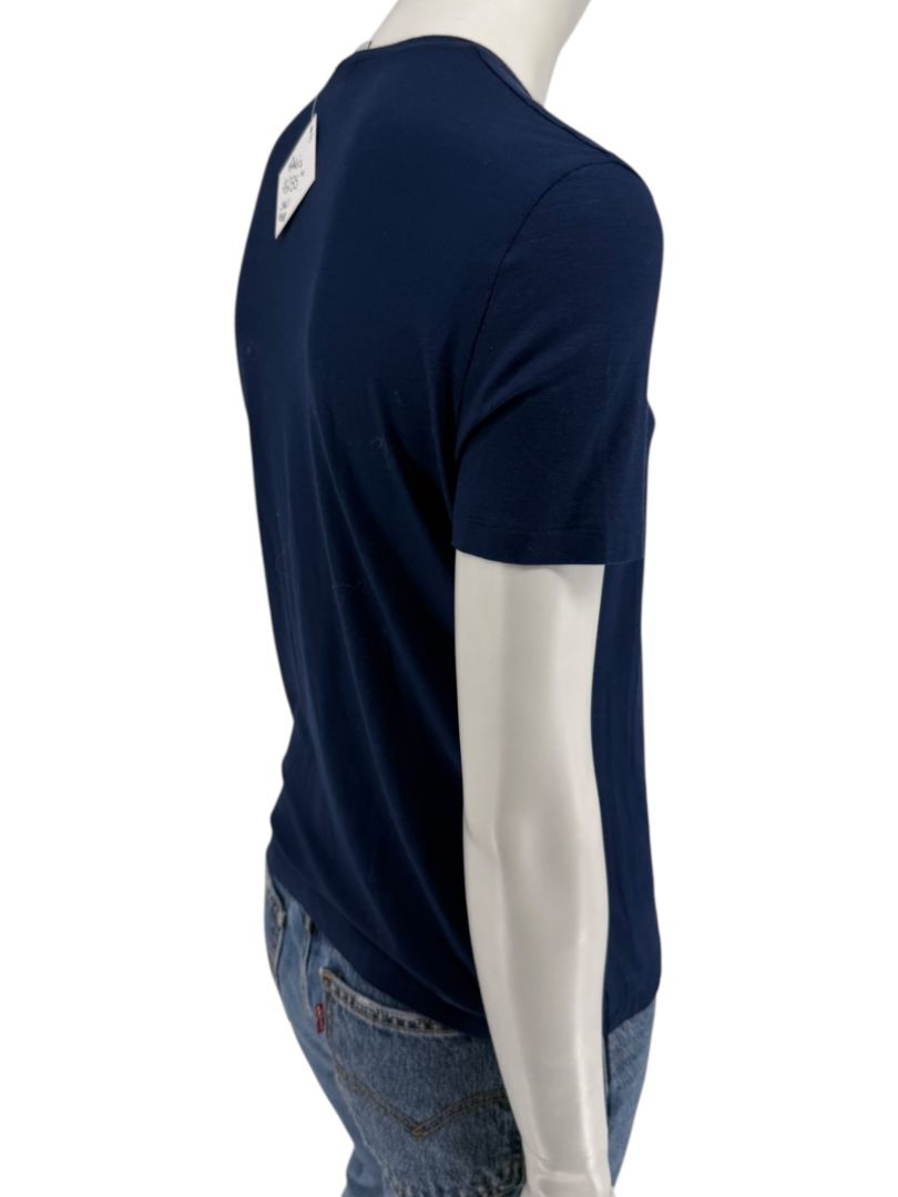 Akris Punto Navy Blue Stretch Modal T-Shirt – Size L