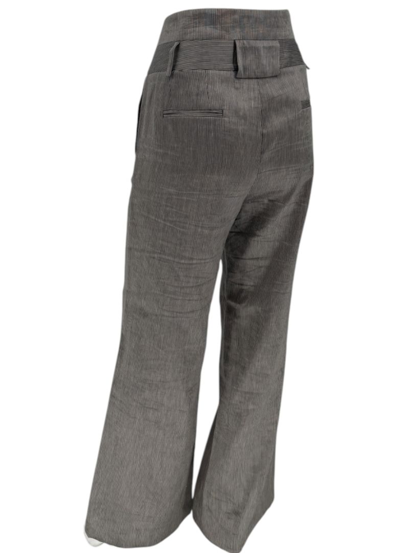 M. Siamo Women’s Striped Linen-Silk Blend Two-Piece Suit – Size 12