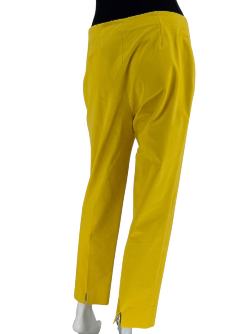 Piazza Sempione “Audrey” Yellow Cropped Pants – Made in Italy – Size 46