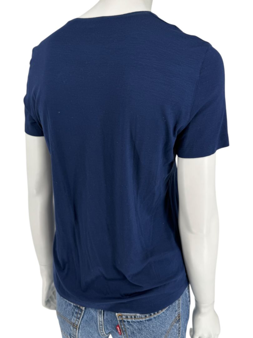 Akris Punto Navy Blue Stretch Modal T-Shirt – Size L